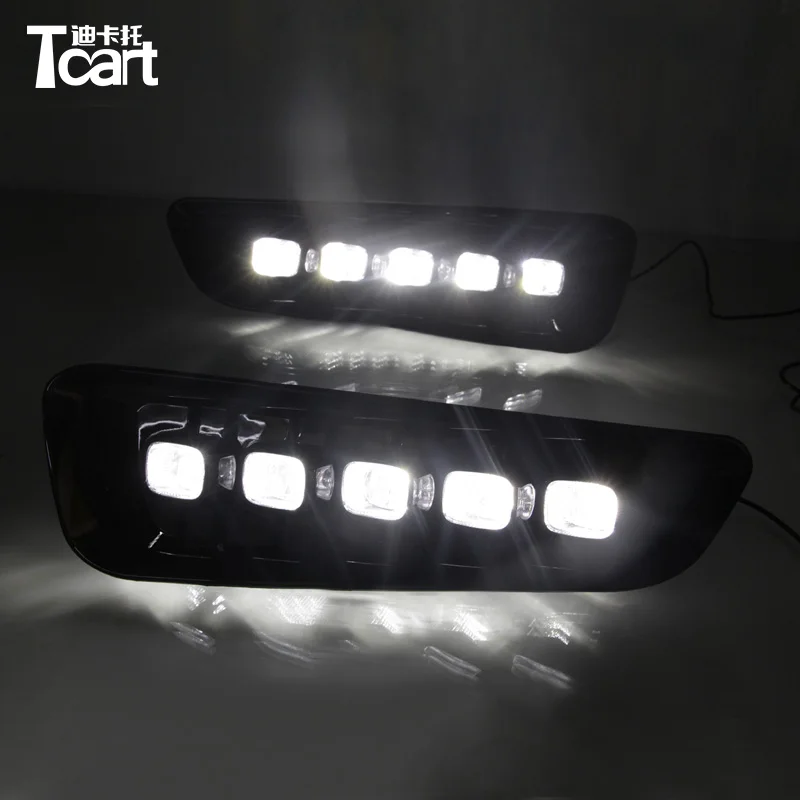 Автомобильные светодиодсветодиодный дневные ходовые огни Tcart 1 комплект