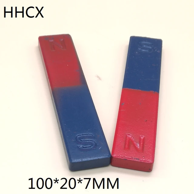 2pcs/lot Y10 Teaching tool magnet N S 100*20*7 mm Bar type magnet