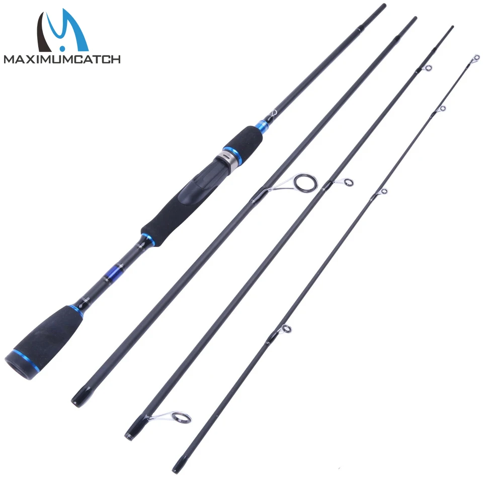 

Maximumcatch 6'9" Spinning Rod Lure Weight 10-30g Graphite Fishing Rod 4Pieces Portable Rod Lure Fishing