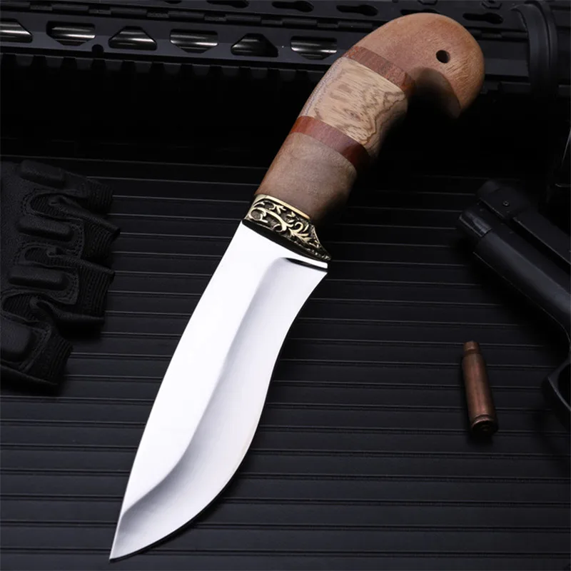 New Karambit Outdoor Self-defense Field High Hardness Saber Wilderness Survival Fruit Knife Small Straight Folding Resin