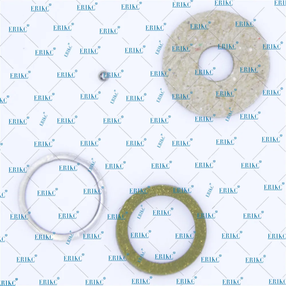 ERIKC Gasket Seal F00VC99002 and Steel Ball F00VC05001 injectors injector shim F 00V C99 002 and F 00V C05 001 (10Pieceslot) (4)