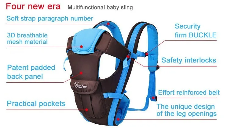 Промо-акция! Детская переноска, дышащий рюкзак для младенцев, детская коляска, слинг для малыша, подтяжки