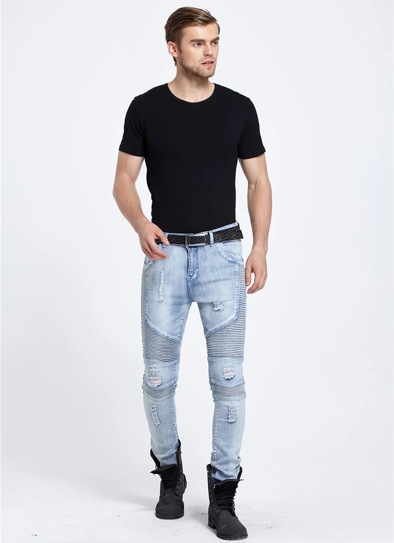 06 SharkPrint skinny jeans men clothes 1801