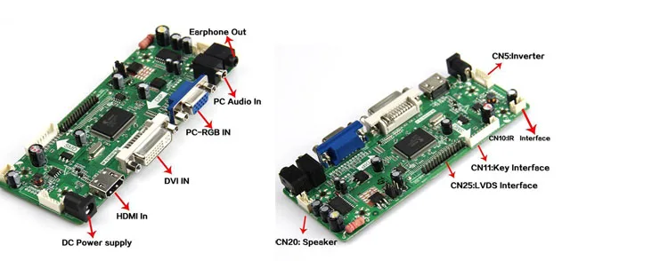 Для 15," 30pin CLAA154WB05AN 1280X800 панель экрана NT68676(HDMI+ DVI+ VGA) ЖК-комплект DIY контроллер драйвер платы монитор