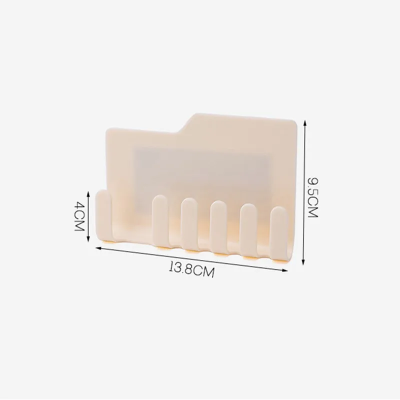 Toothbrush Holder Wall Mounted Stick Rack Toothpaste Hanging Shaving Razor Rack Multifunction Brush Holder (15)