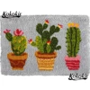 Juegos de aguja de lengüeta para alfombra, accesorios de lona estampados diy, decoración de cactus de Navidad, aguja para bordado de patrón, pestillo, kussen ► Foto 1/6