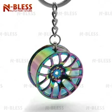 Горячие ступицы колеса авто брелок для ключей JDM Творческий обод колеса брелок держатель обод колеса брелок
