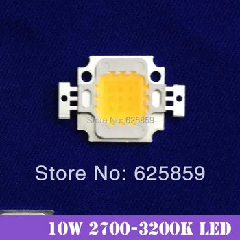 

100piece/lot 10W warm white 2700-3200k High Power 9-11v LED for spot light