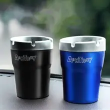 Портативный Автомобильный светодиодный свет пепельница авто Путешествия сигареты пепельница чашки