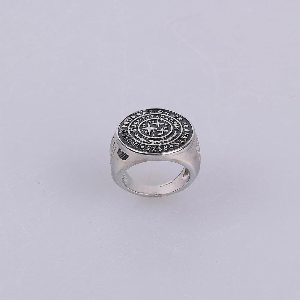 Star Trek Ring Star Trek Into Darkness Starfleet Academy Ring Accessories Cosplay Metal Rings Man Woman Ring Halloween Party (3)