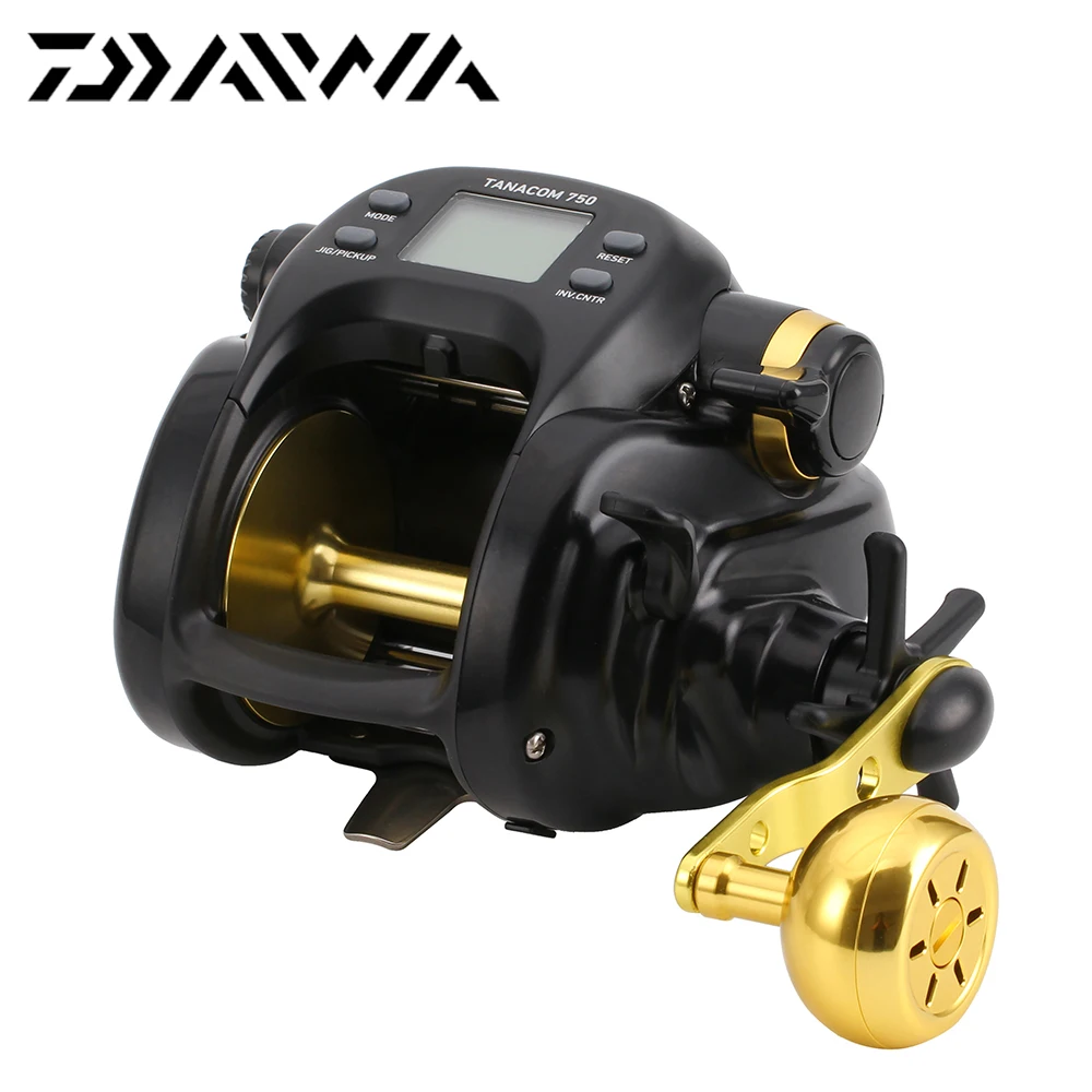 

DAIWA Original TANACOM 750 1000 Fishing Reel 4BB 2.3:1 Electric Count Wheel LED Screen Saltwater Fishing Tackle Sea Fishing