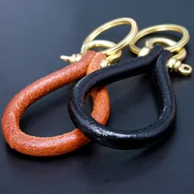 Латунный органайзер для ключей ключи из натуральной кожи Смарт DIY чехол для ключей чехол автомобильный держатель для ключей для компактного кошелька для ключей