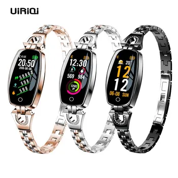 

UiRiQi Woman Smart Watch Waterproof Heart Rate Fitness Tracker Bluetooth Girlfriend Gift Lady Smartwatch For Android iOS Phones