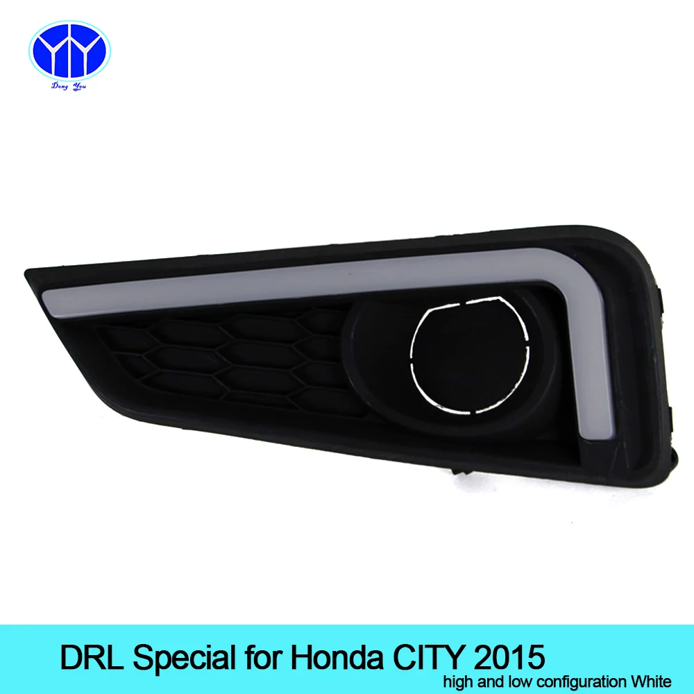 Автомобиль DRL комплект 2шт для Honda города 2015 светодиодные дневные ходовые свет бар супер яркий туман лампы авто Лампа дневного света, для автомобиля светодиодные ДХО 12В Автомобиль DRL комплект 2шт для Honda города 2015 светодиодные дневные ходовые свет бар супер яркий туман лампы авто Лампа дневного света, для автомобиля светодиодные ДХО 12В