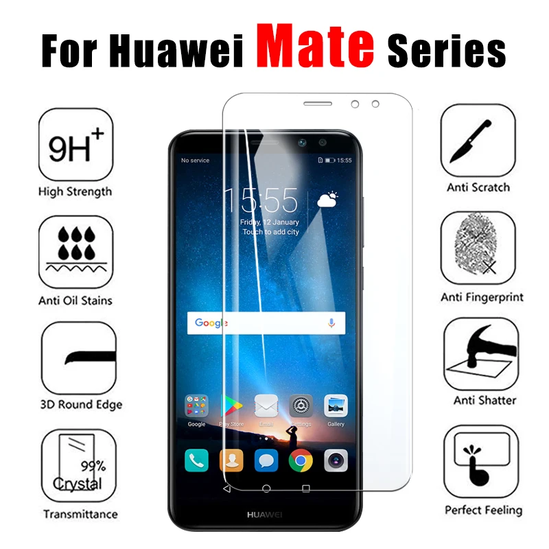 Защитное стекло для Huawei Mate 10 20 Lite Pro light Закаленное пленка huawai tremp mate20 10lite 20lite