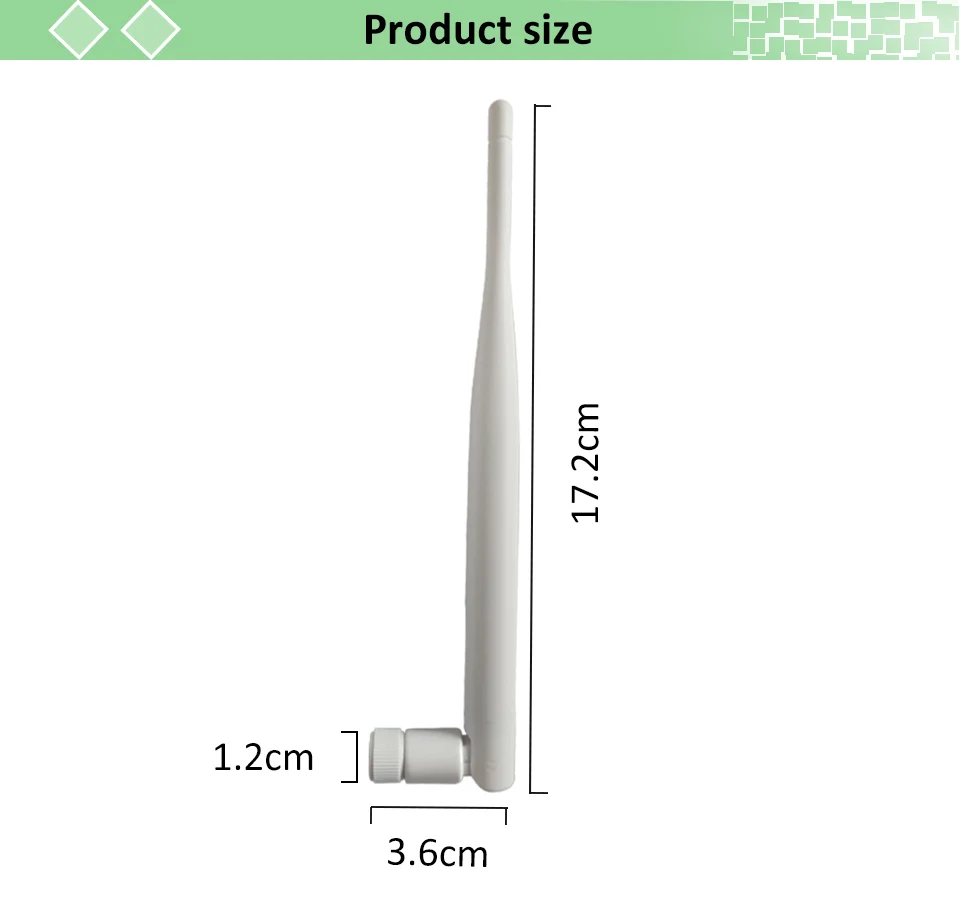 2,4 Ghz антенна Wifi 5dbi SMA разъем Белый 2,4 ghz антенна всенаправленный маршрутизатор 2,4g антенна+ RP-SMA штыревой кабель