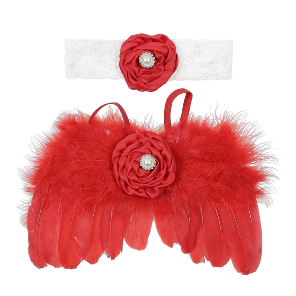 Solid Soft Baby Feather Gorgeous Kids Girls Party Angel Halloween Feather Wings Costume Cosplay Birthday Party Supply 
