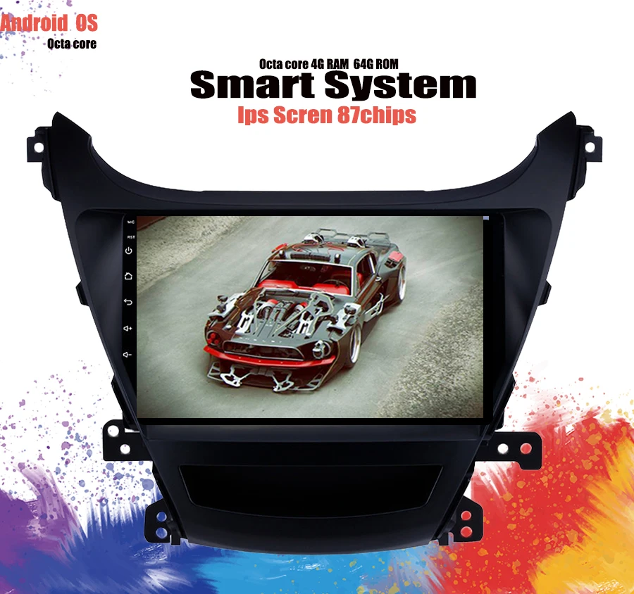 Cheap Android 9.1 4GB RAM Car DVD player GPS Navigation Headunit For Hyundai Elantra/Avante/I35 2014 2015 radio tape recorder IPS 0