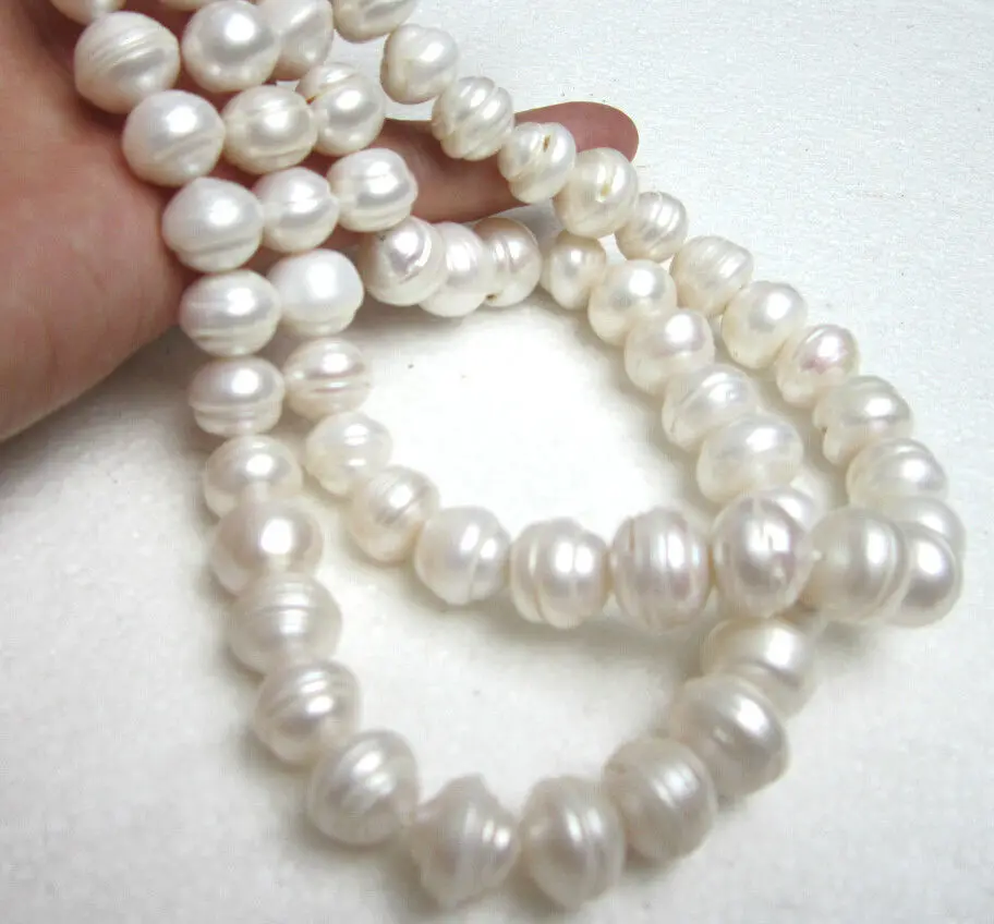 

FREE SHIPPING>>>@@ > huge 32"11.7-14.5MM NATURAL SOUTH SEA GENUINE WHITE MULTIC PEARL NECKLACE ^^^@^Noble style Natural Fine jew