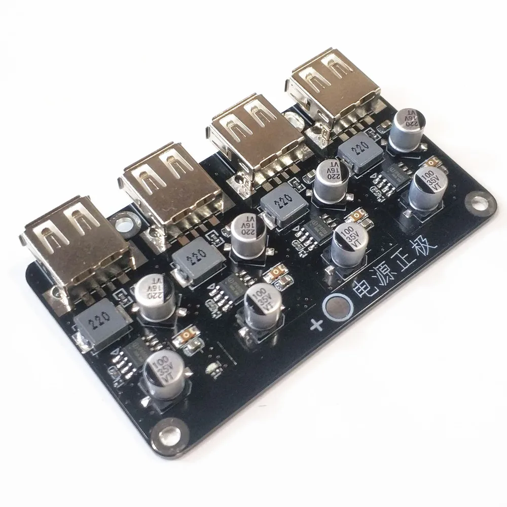 4-قناة USB 12V24V سريع شحن وحدة الانتاج ل QC3.0 تنحى الطاقة وحدة تحويل الهاتف وحدة مجلس