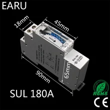 Sul180a temporizador mecânico de 15 minutos, cronômetro mecânico programável com 24 horas de trilho, temporizador interruptor de tempo, instrumentos de análise de relé
