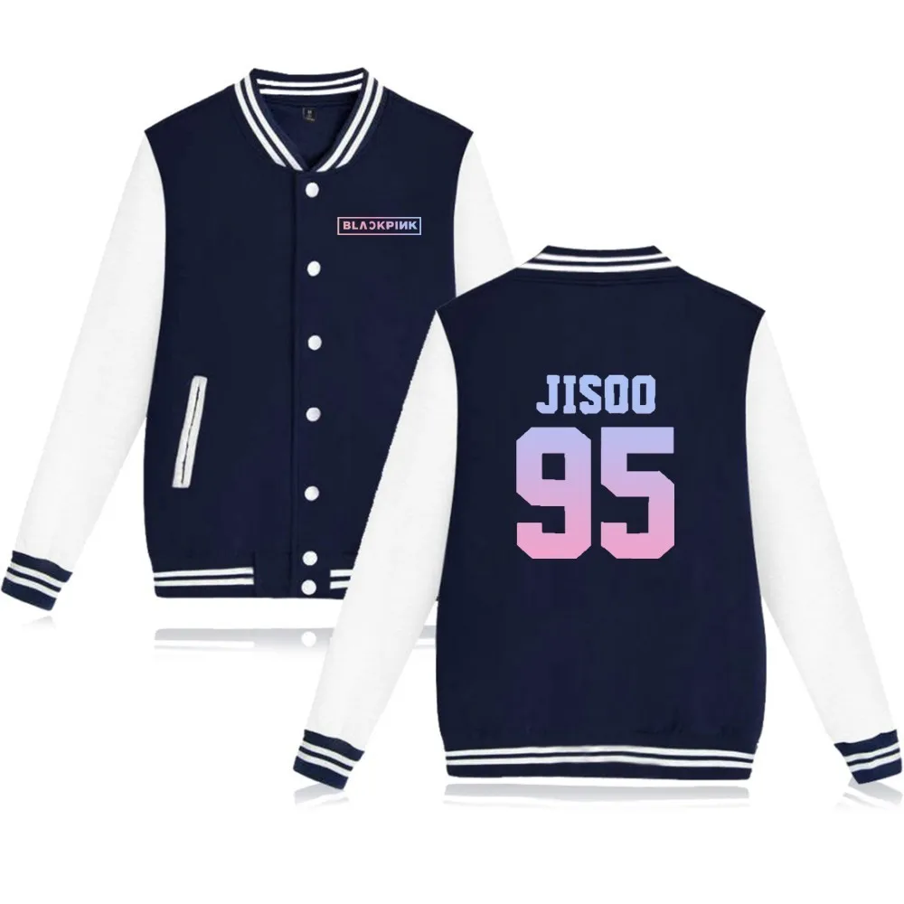 Kpop Blackpink женские толстовки РОЗА Лиза JISOO бейсбольные куртки женские зимние толстовки плюс размер 4XL одежда товар