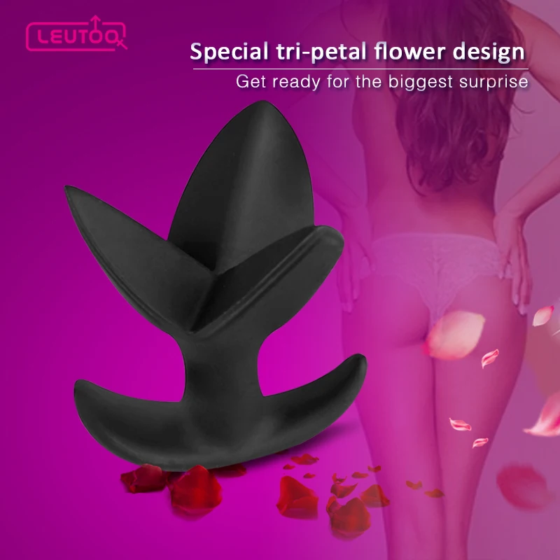 Bondage with metal Anal penetration flowers