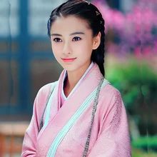 AngelaBaby розовый эстетику Hanfu Love Story пустыни Юн Чжун Ge Angelababy же Дизайн костюм Для женщин костюм Hanfu