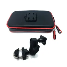 2018 Upgrade 360 Degree GPS Motorcycle Waterproof Bag Bicycle Phone Holder Adjustable Handlebar Support Moto Mount Card slots