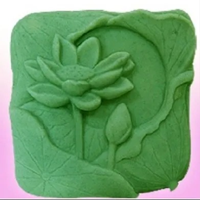 Sabun Silikon Cetakan Bunga Lotus Bentuk Persegi Fondant Cake