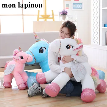

60cm 90cm plush unicorn toy stuffed animal soft doll cute unicorn horse plush doll unicorn pillow children toys gift for her