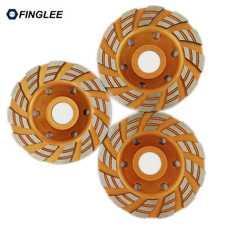 Inner Hole 22.23mm Unique Style 4 inch/100mm Diamond Grinding Cup Wheel Stone Concrete Marble Tool Diamond Polishing Pads