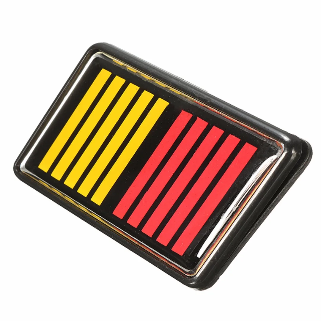 1set High Quality Waterproof Red Yellow Black Ralliart Stripe Bar Grille Emblem Badge For Mitsubishi Car Badge Sticker