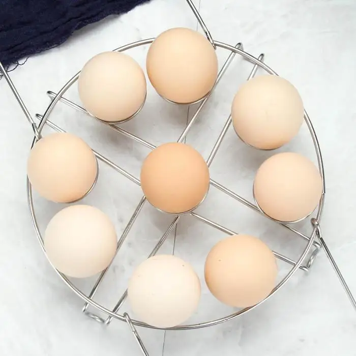 Пароварка для яиц, Силиконовая Термостойкая ручка из нержавеющей стали для кухни, кастрюля быстрого приготовления E2S