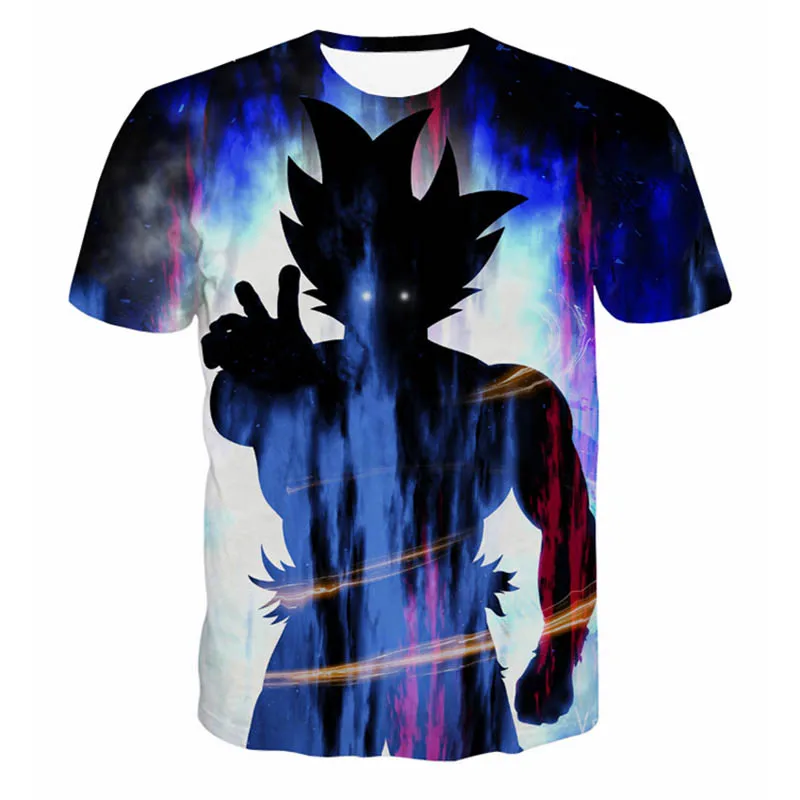 2018 New Arrival Dragon Ball Super Saiyan Goku 3D Print t shirt Men ...