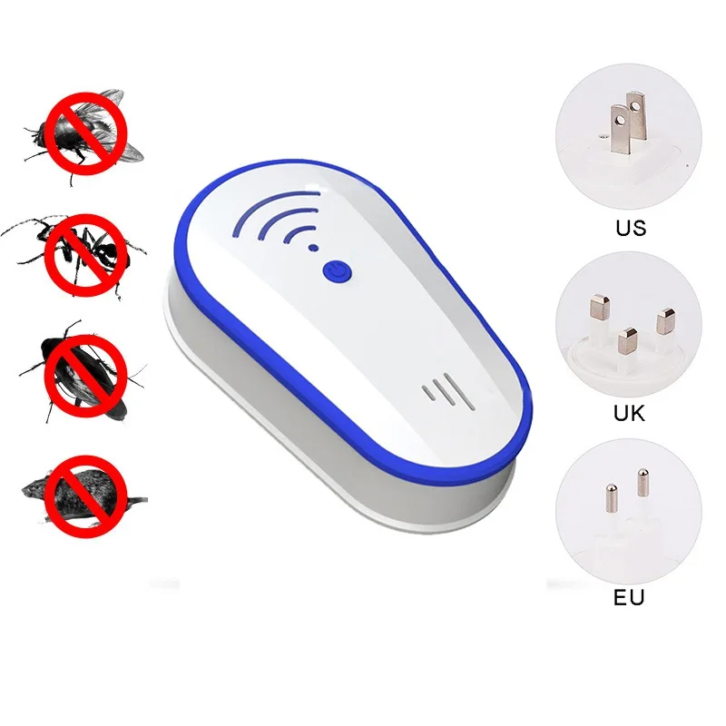

Ultrasound Electronic Mosquito Repellent Pest Control For Ants, Mosquitoes, Bed Bugs, Cockroaches, Fleas, Mice,Spiders