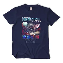 New Tokyo ghoul T-shirt Ken Kaneki Anime tshirt Cotton Summer Short-sleeve Loose Men Fahion Cool womemn Tees tops