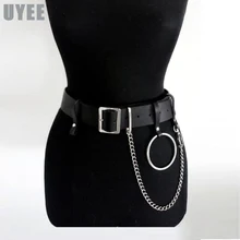 UYEE женский ремень из искусственной кожи ремни для тела Подвязки Пояс бондаж из ремней ремень панк регулируемые подтяжки двойные ремни LP-018