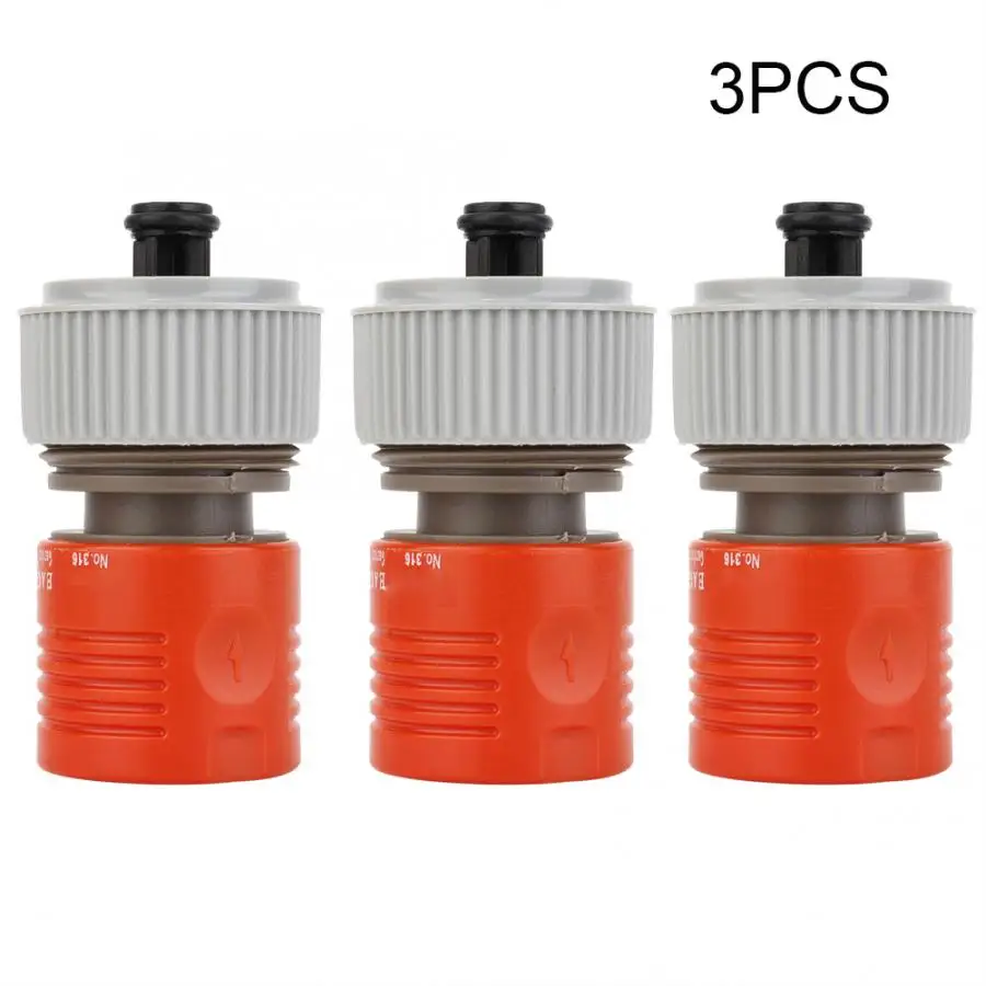 

3pcs 3/4'' Water Tap Hose Faucet Quick Connector Standard Garden Irrigation Tube Pipe Quick Connection Adapter Repairing Tool