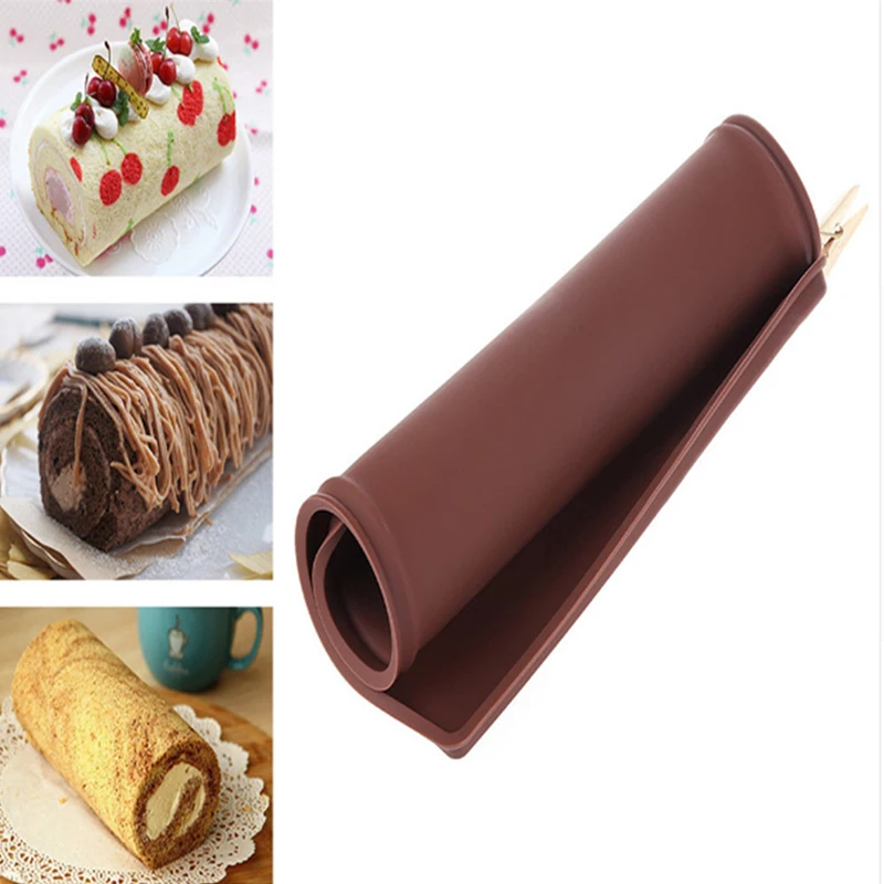

Baking Tool Swiss Roll Mat Nonstick Baking Pastry Tools Silicone Mold Kitchen Accessories Cake Pad Silicone Baking Rug Mat