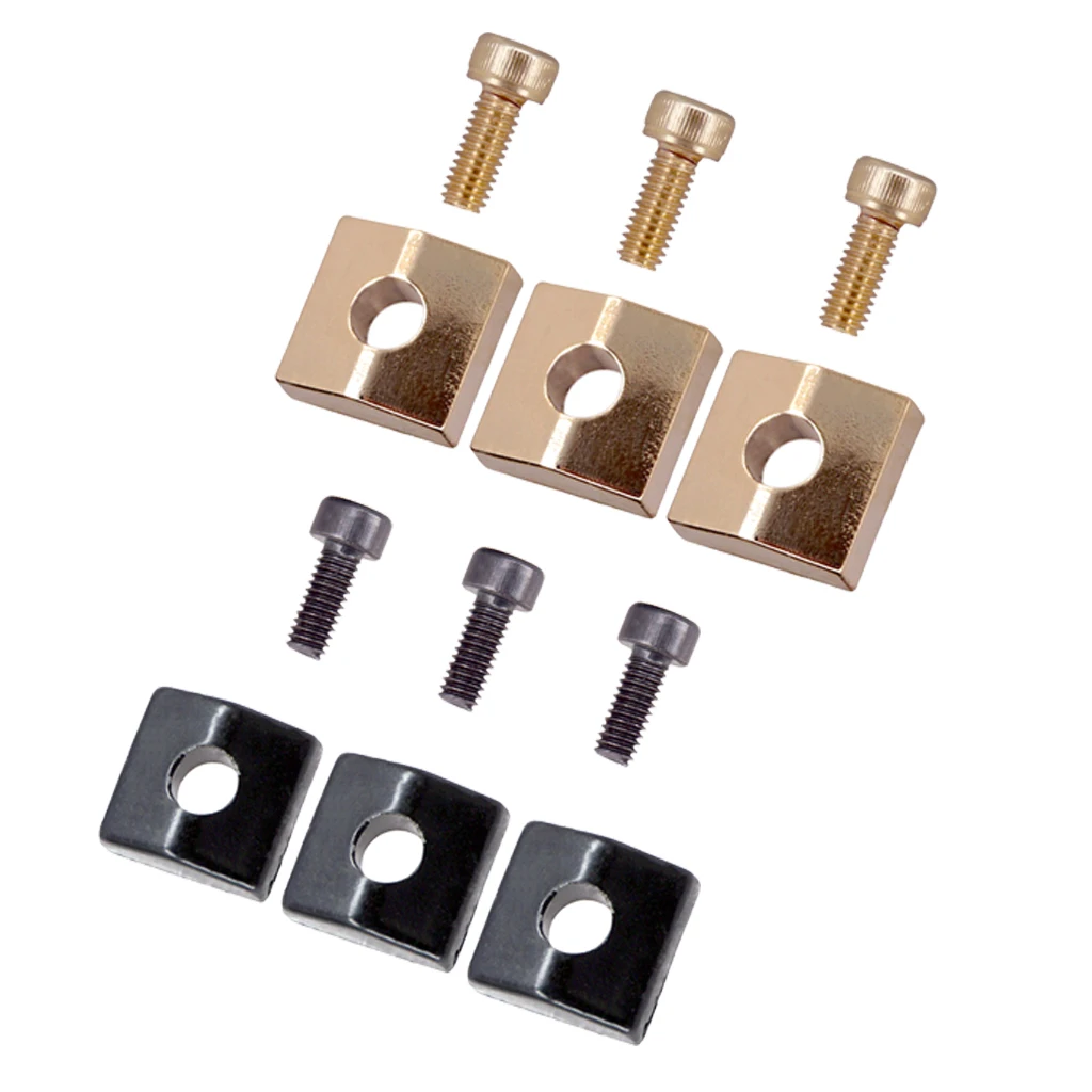6pcs Electric Guitar Locking Nut Clamp&Screw for Tremolo Bridge Parts