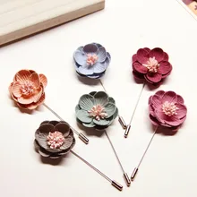 Hot Sell Flower Handmade Brooch Suit Shirt Lapel Pin Badges Large Flower Badges For Women Men Fashion Jewlery New Design