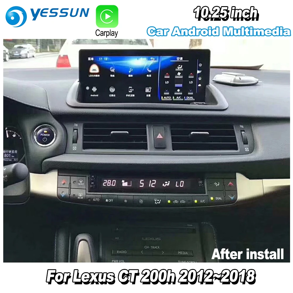 Для Lexus CT 200h CT200h 2013~ автомобильный Android мультимедиа Carplay gps карты навигационный плеер Радио стерео WiFi CD DVD