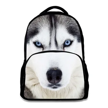 

3D Wolf dog printing backpacks men multifunctional fashion cool big capacity backpacks college tide bags DOG3