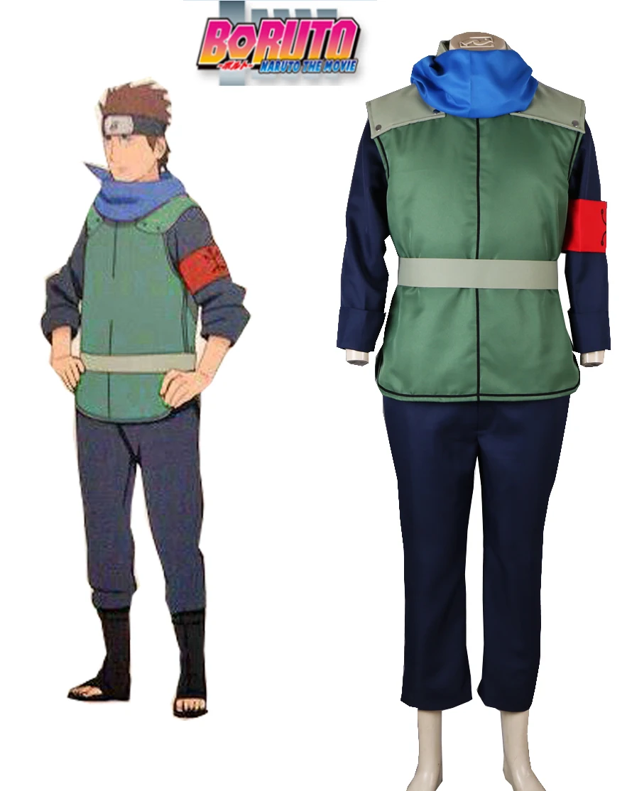 

Boruto: Naruto the Movie Sarutobi Konohamaru Konoha Ninja Uniform Anime Cosplay Costume