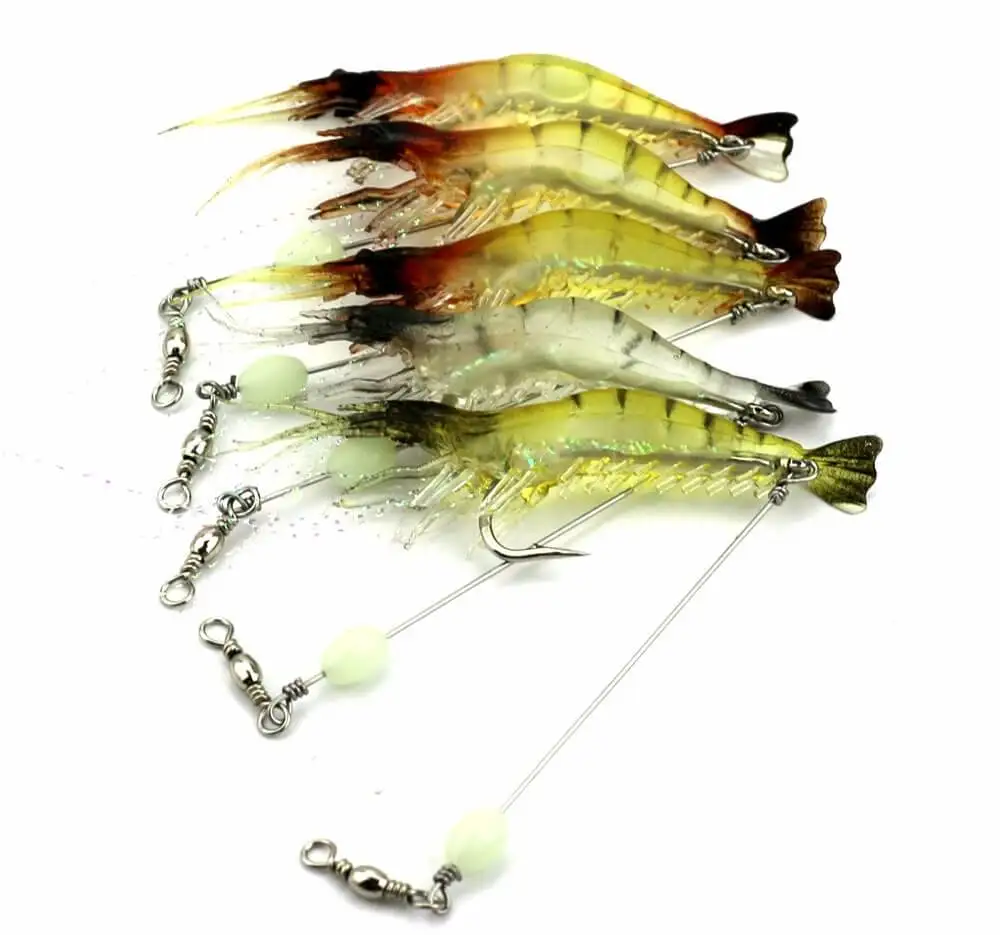 Lot De 3 Lignes Sabiki 5 Plateformes Avec Hameçons Brillants Dans Le Noir - 15 Hameçons Taille 20 - Pour Poissons Variés