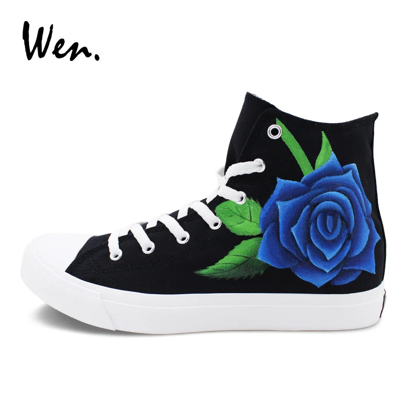 sneakers with floral design