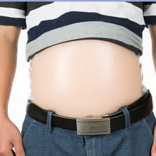 6-7 месяцев 1850 г удобные реалистичные силиконовые поддельные беременность желе живота для Суррогатного принятия беременных тест пива живота жира