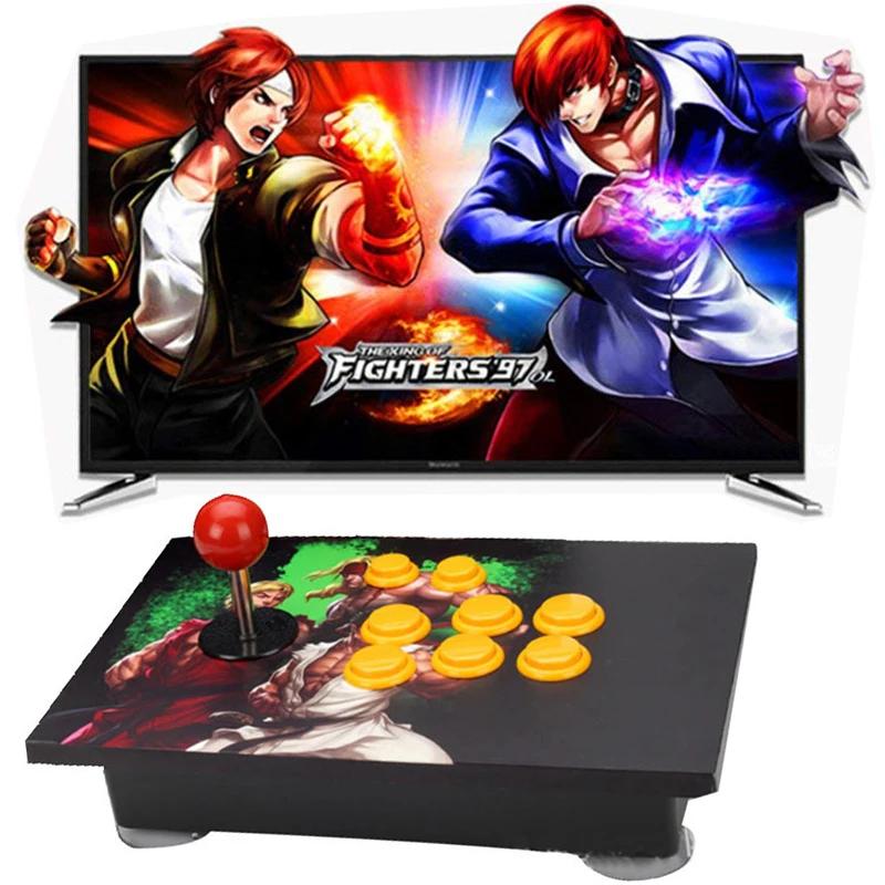 1p arcade joystick USB rocker arcade stick Street Fighter PC computer led KOF 97 rocker arcade computer game board free shipping 1p arcade joystick USB rocker arcade stick Street Fighter PC computer led KOF 97 rocker arcade computer game board free shipping