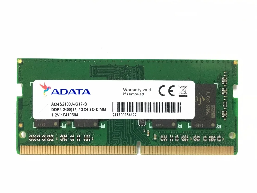 ADATA NB DDR4 PC4 4 ГБ 8 ГБ лэптоп ноутбук Память ram Memoria модуль компьютера PC4 DDR4 4G 8G 2666 МГц 2400 МГц 2666 2400 МГц ram